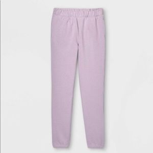 NWT little girls purple size small joggers.